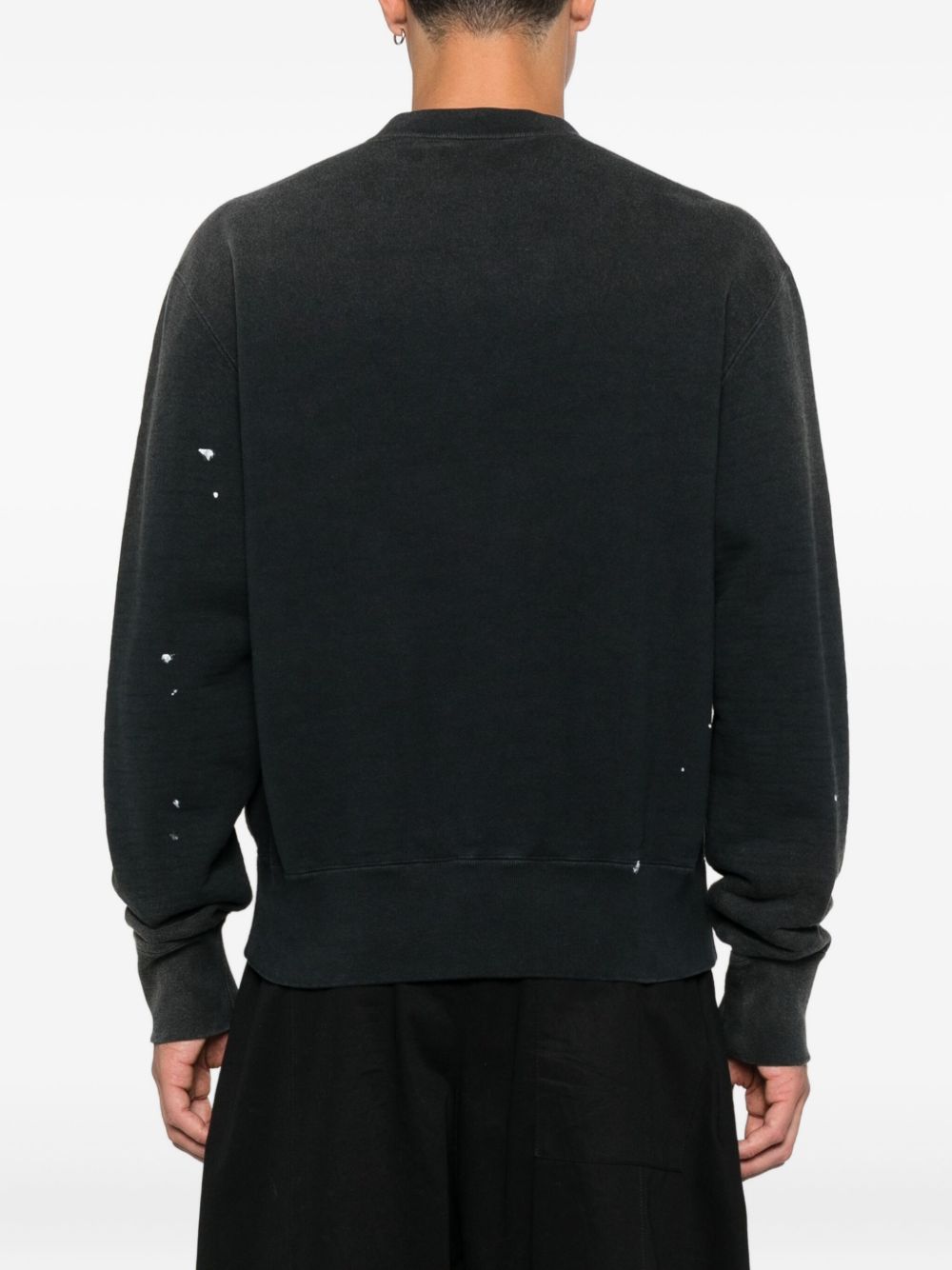 Felpe stile cardigan con stampa in nero Khoki - uomo 