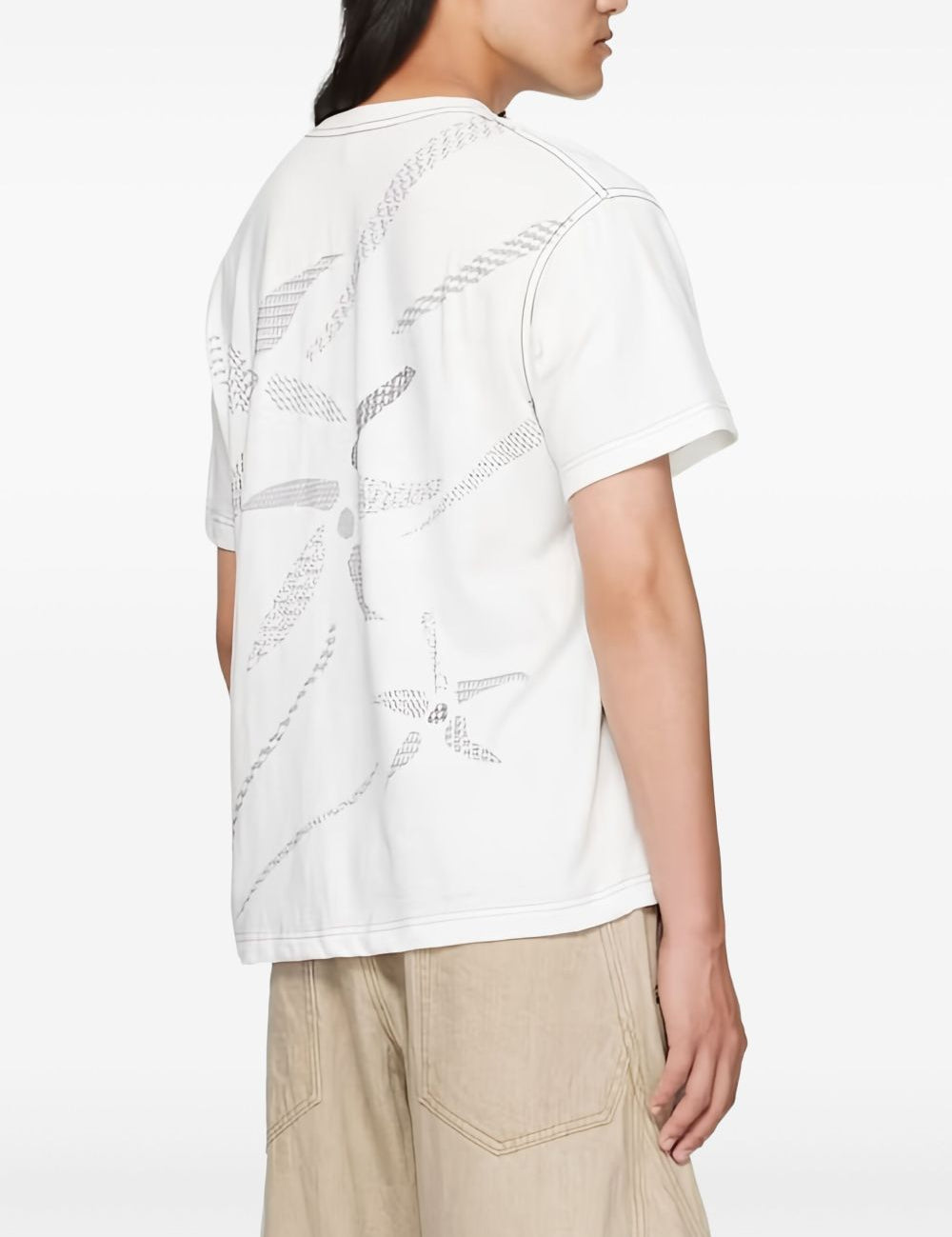 T-shirt con stampa grafica in grafica Khoki - uomo 