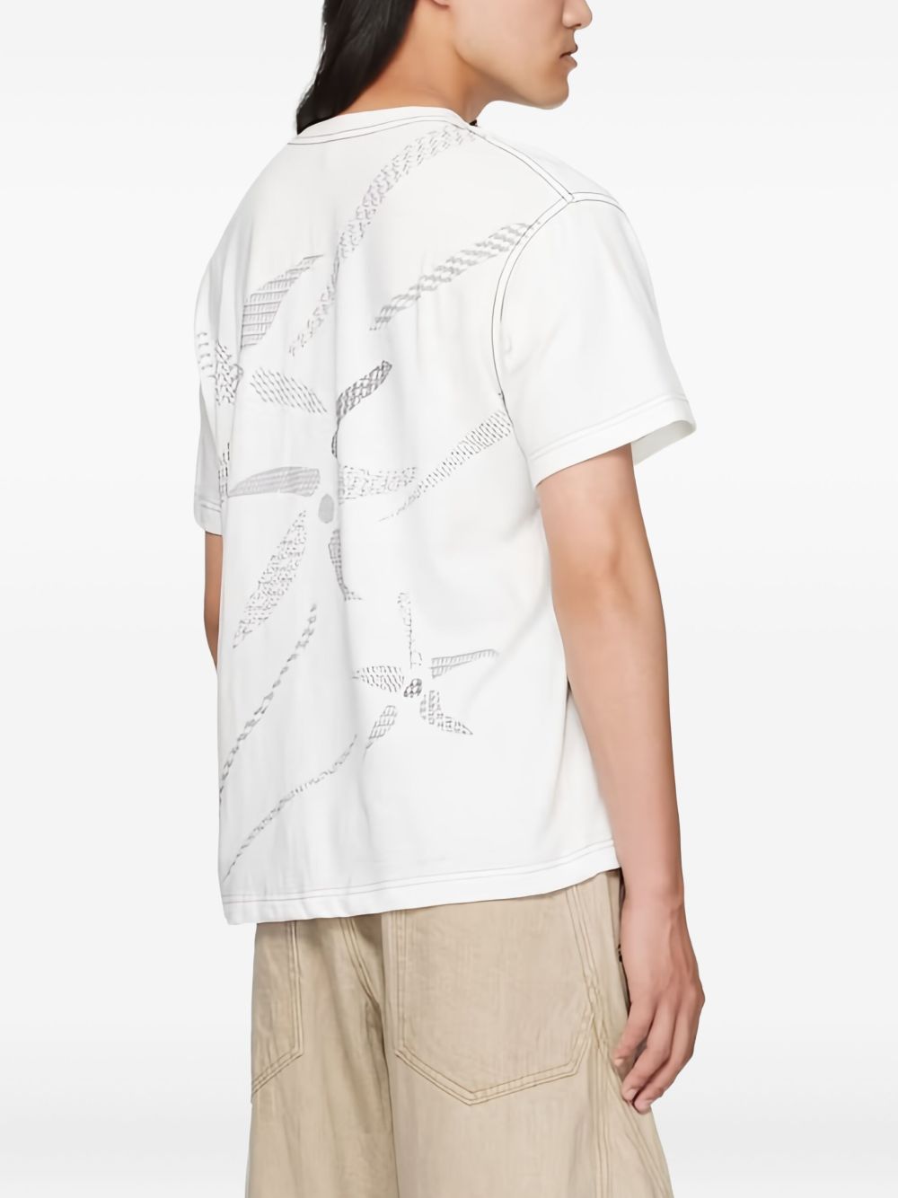 T-shirt con stampa grafica in grafica Khoki - uomo 
