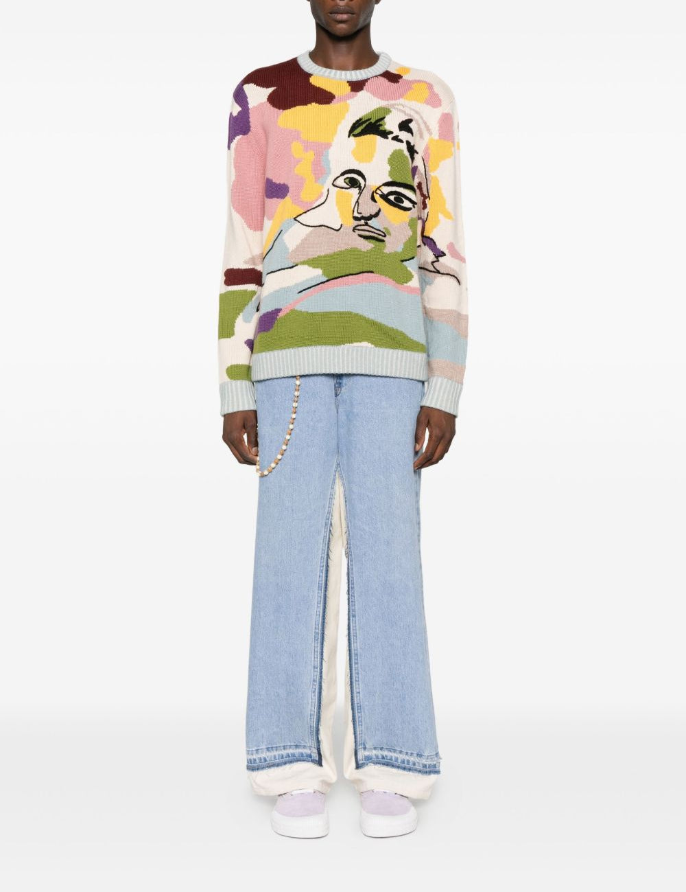 Maglione con intarsio in multicolore Kidsuper - uomo 