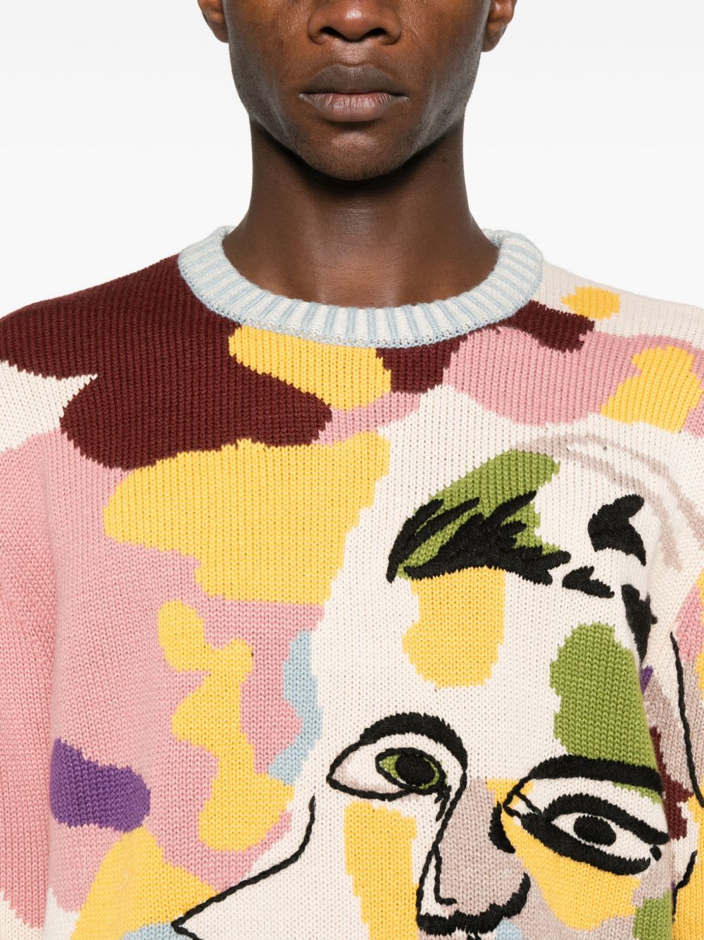 Maglione con intarsio in multicolore Kidsuper - uomo 