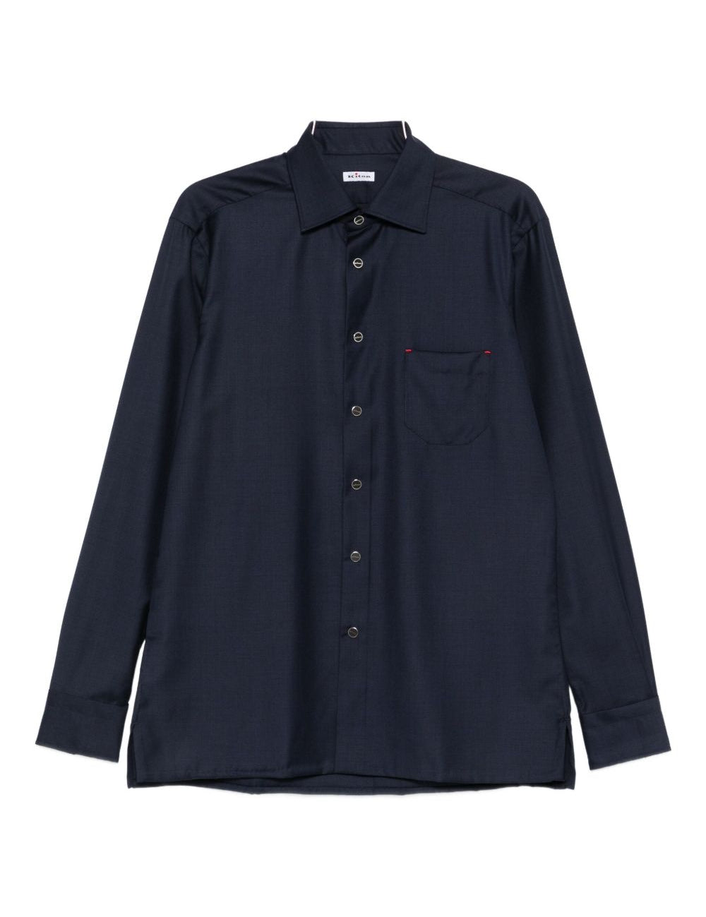 Camicia Nerano con taschino in blu Kiton - uomo 