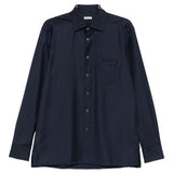 Camicia Nerano con taschino in blu Kiton - uomo 