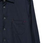 Camicia Nerano con taschino in blu Kiton - uomo 