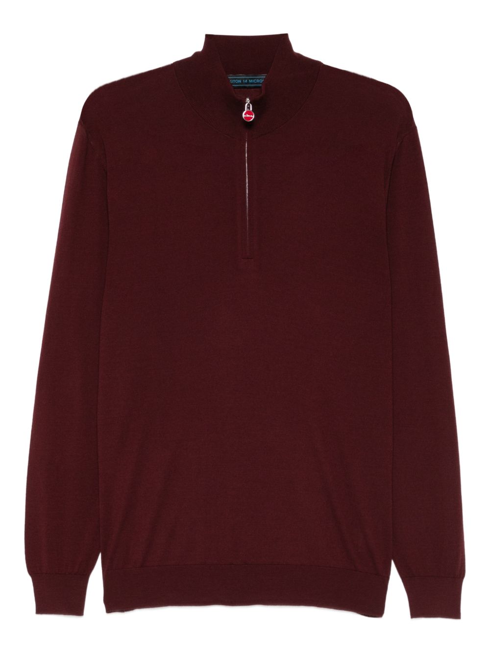 Maglione a collo alto in bordeaux Kiton - uomo 