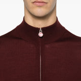 Maglione a collo alto in bordeaux Kiton - uomo 