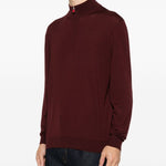 Maglione a collo alto in bordeaux Kiton - uomo 