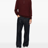 Maglione a collo alto in bordeaux Kiton - uomo 