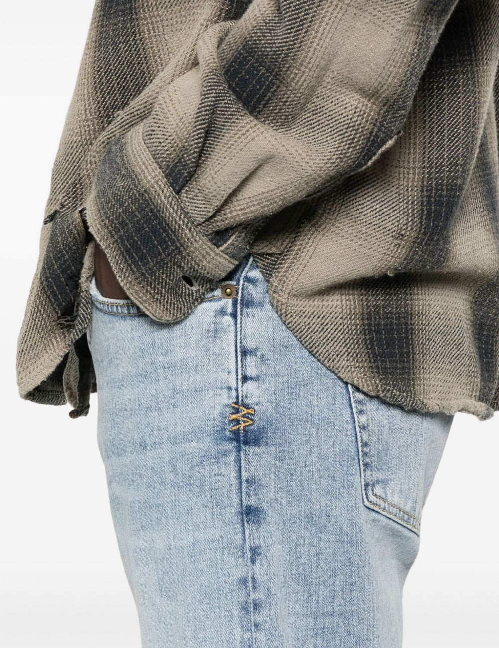 Jeans a gamba dritta in blu Ksubi - uomo 