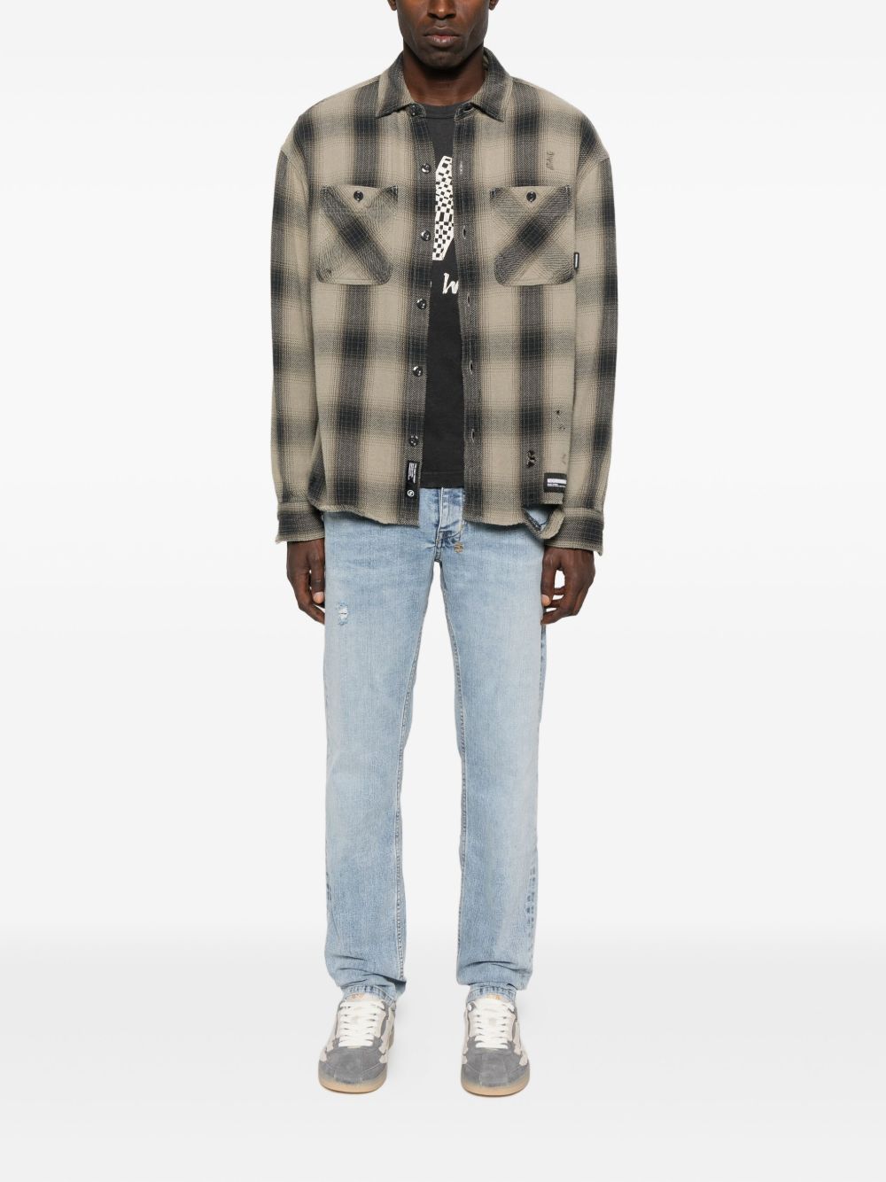 Jeans a gamba dritta in blu Ksubi - uomo 