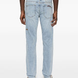 Jeans a gamba dritta in blu Ksubi - uomo 