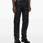 Jeans con cuciture a contrasto in blu Ksubi - uomo 