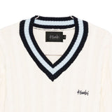 Maglione con scollo a V in bianco Ksubi - uomo 
