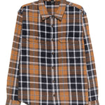 Camicia Rosebowl a maniche lunghe a quadri in marrone Ksubi - uomo 