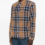 Camicia Rosebowl a maniche lunghe a quadri in marrone Ksubi - uomo 