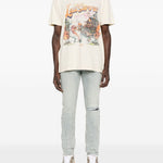 Jeans con dettagli effetto antiquato in blu Ksubi - uomo 
