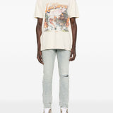 Jeans con dettagli effetto antiquato in blu Ksubi - uomo 