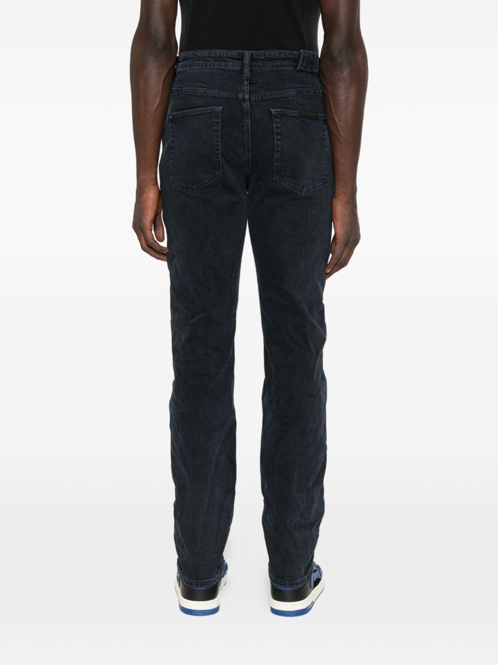 Jeans in cotone cinque tasche in blu Ksubi - uomo 
