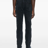 Jeans in cotone cinque tasche in blu Ksubi - uomo 