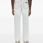 Jeans in cotone cinque tasche in blu Ksubi - uomo 