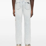 Jeans in cotone cinque tasche in blu Ksubi - uomo 