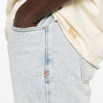 Jeans in cotone cinque tasche in blu Ksubi - uomo 