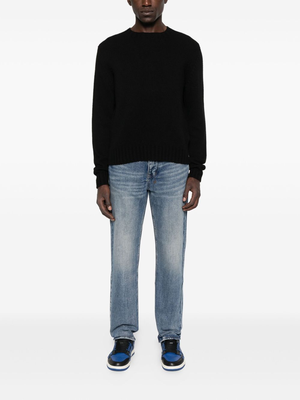 Jeans in cotone cinque tasche in blu Ksubi - uomo 