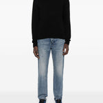 Jeans in cotone cinque tasche in blu Ksubi - uomo 
