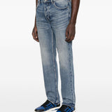 Jeans in cotone cinque tasche in blu Ksubi - uomo 