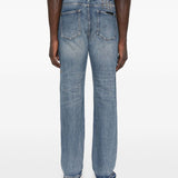 Jeans in cotone cinque tasche in blu Ksubi - uomo 