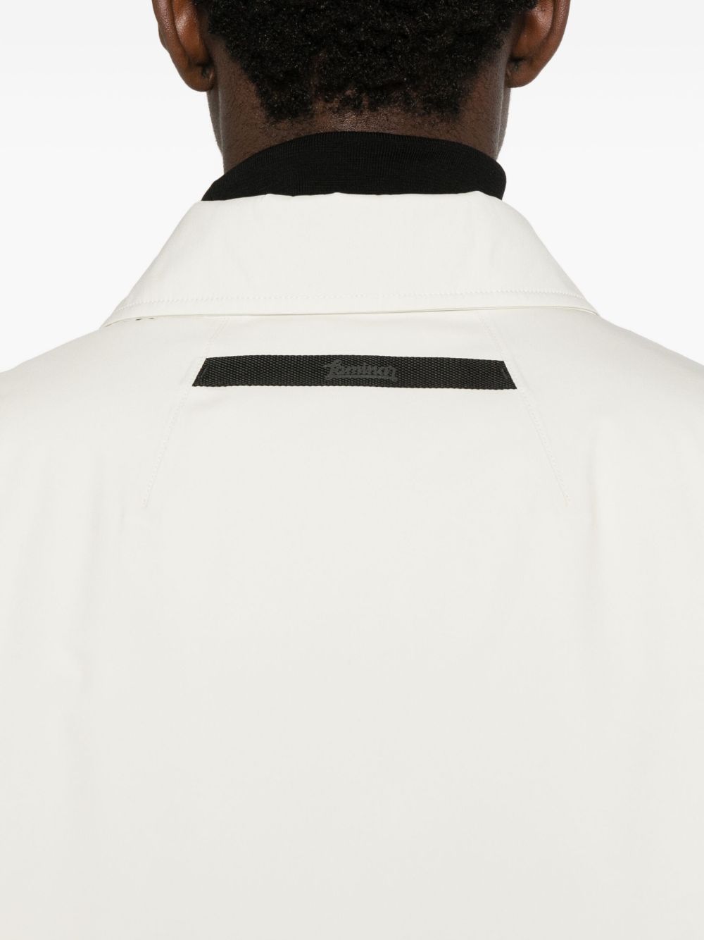 Cappotto monopetto in bianco Laminar - uomo 