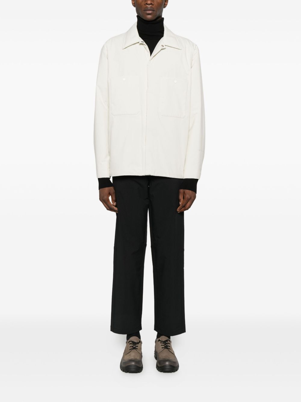 Cappotto monopetto in bianco Laminar - uomo 