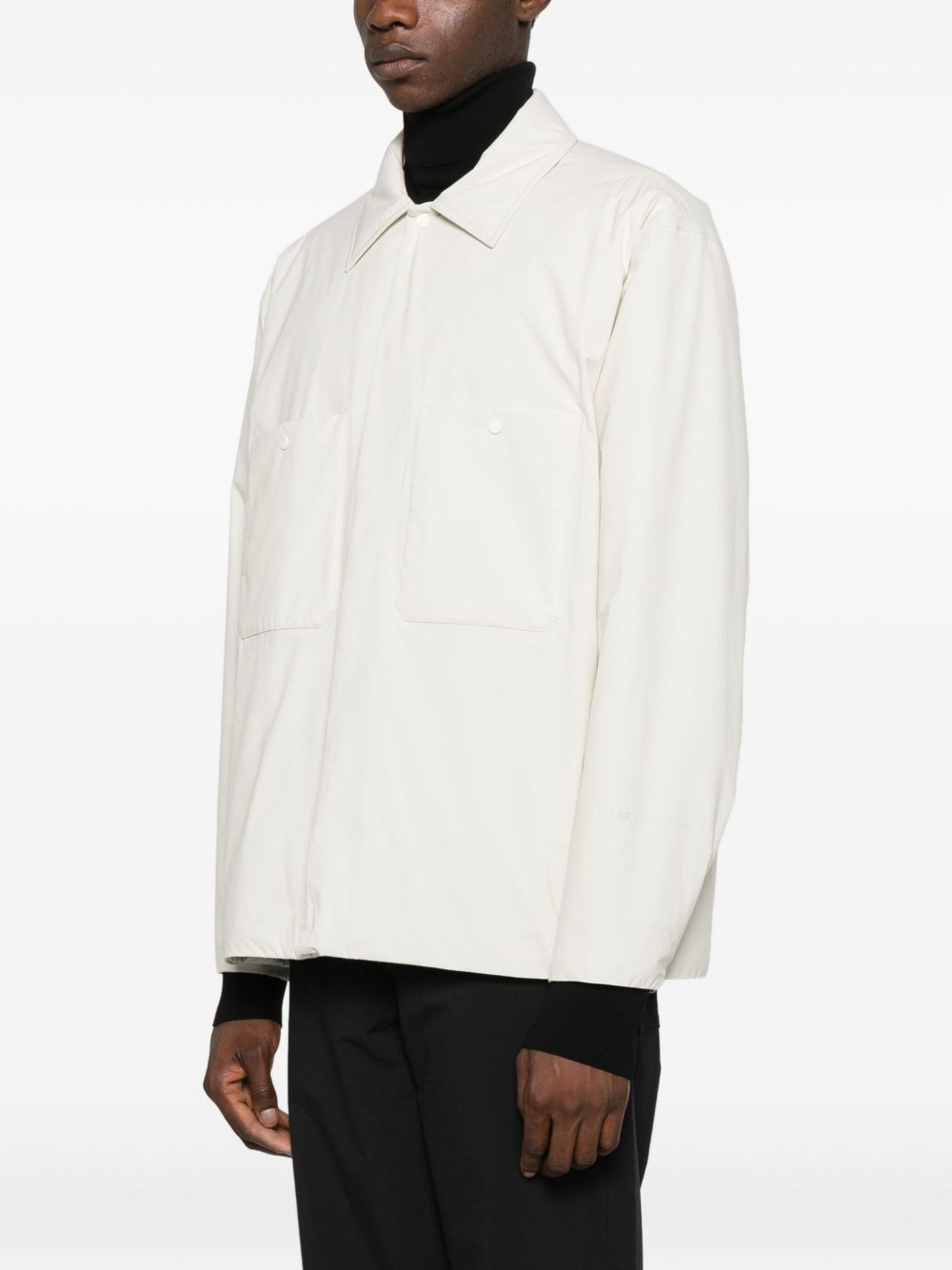 Cappotto monopetto in bianco Laminar - uomo 