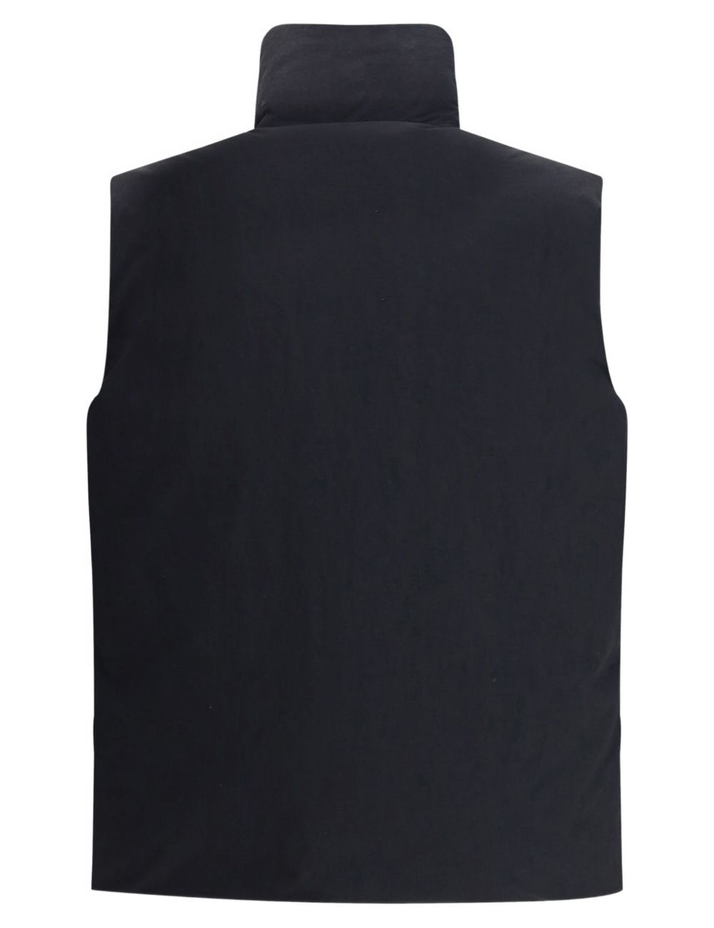 Gilet trapuntato con tasca con zip in nero Laminar - uomo 