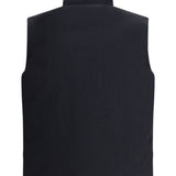 Gilet trapuntato con tasca con zip in nero Laminar - uomo 