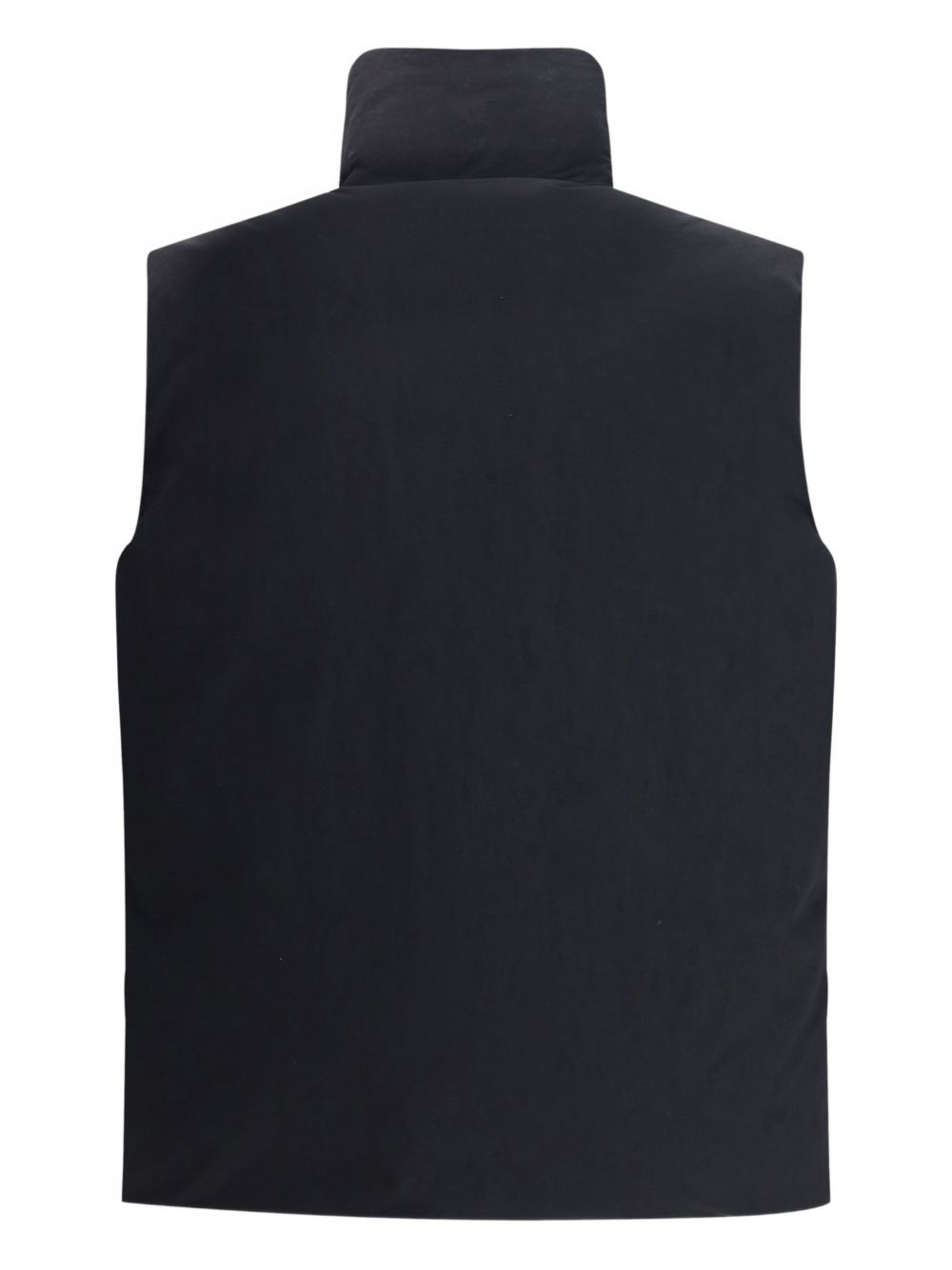 Gilet trapuntato con tasca con zip in nero Laminar - uomo 