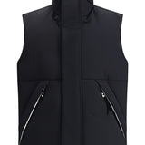 Gilet trapuntato con tasca con zip in nero Laminar - uomo 