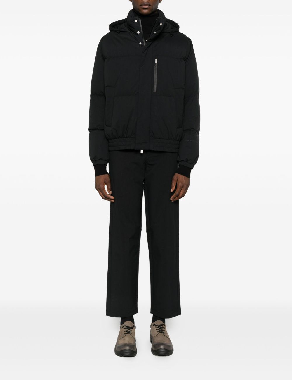 Pantaloni dritti in nero Laminar - uomo 