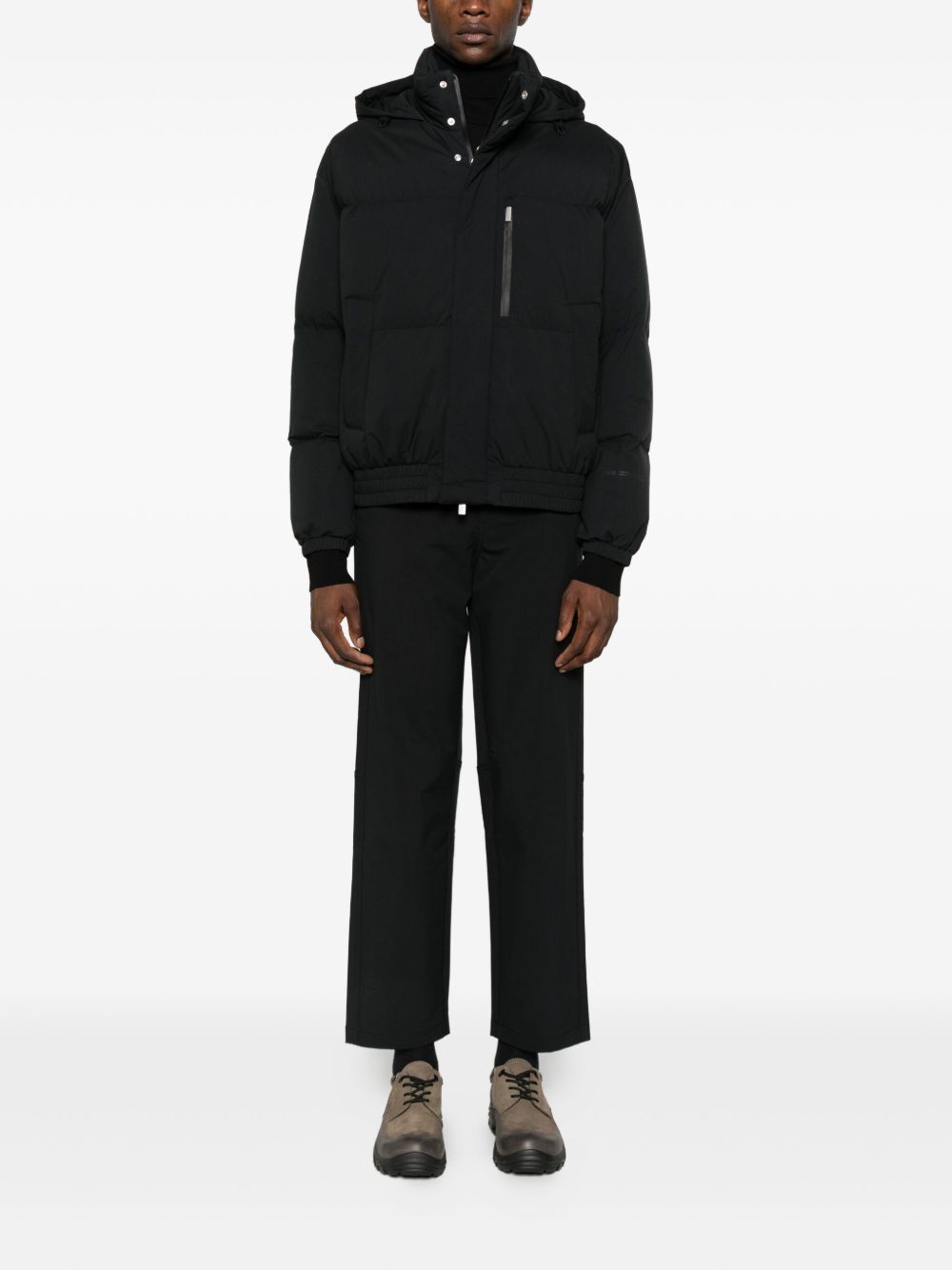 Pantaloni dritti in nero Laminar - uomo 