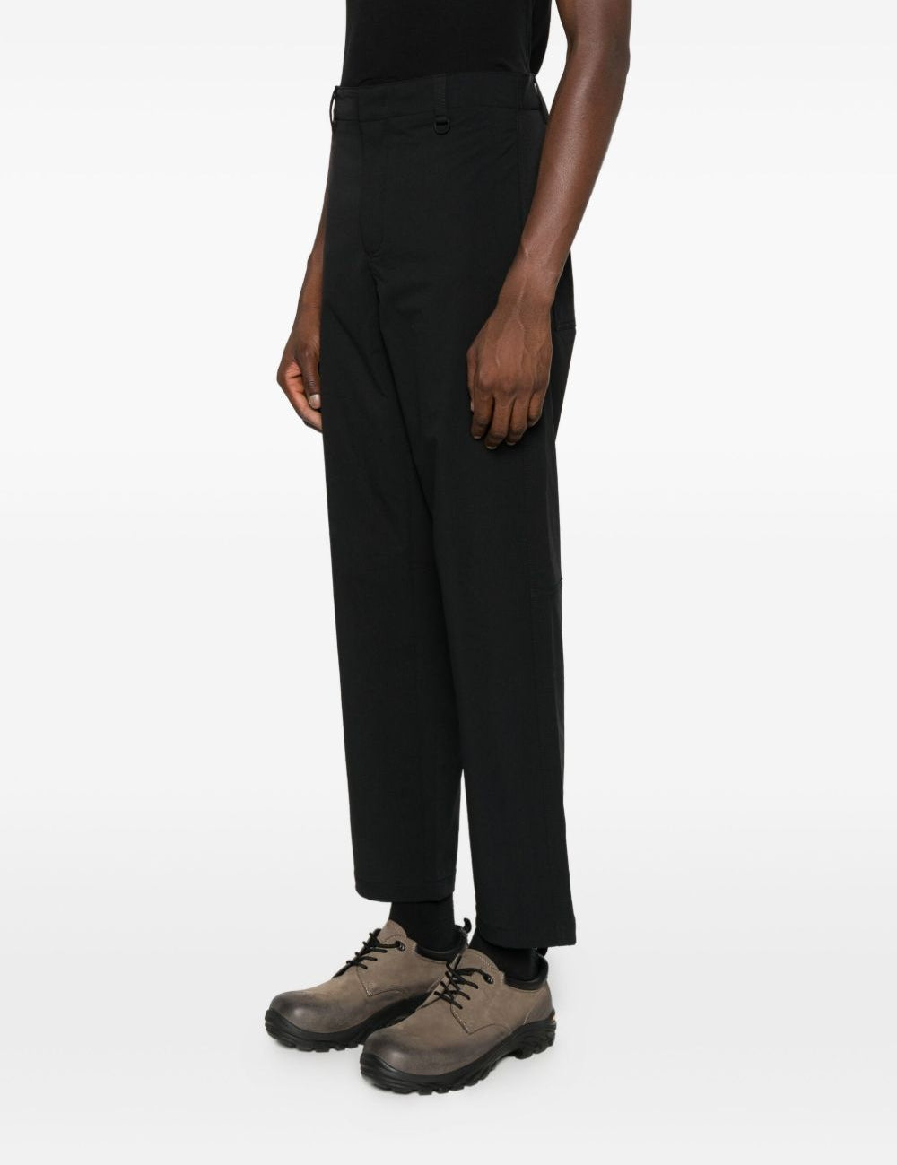 Pantaloni dritti in nero Laminar - uomo 