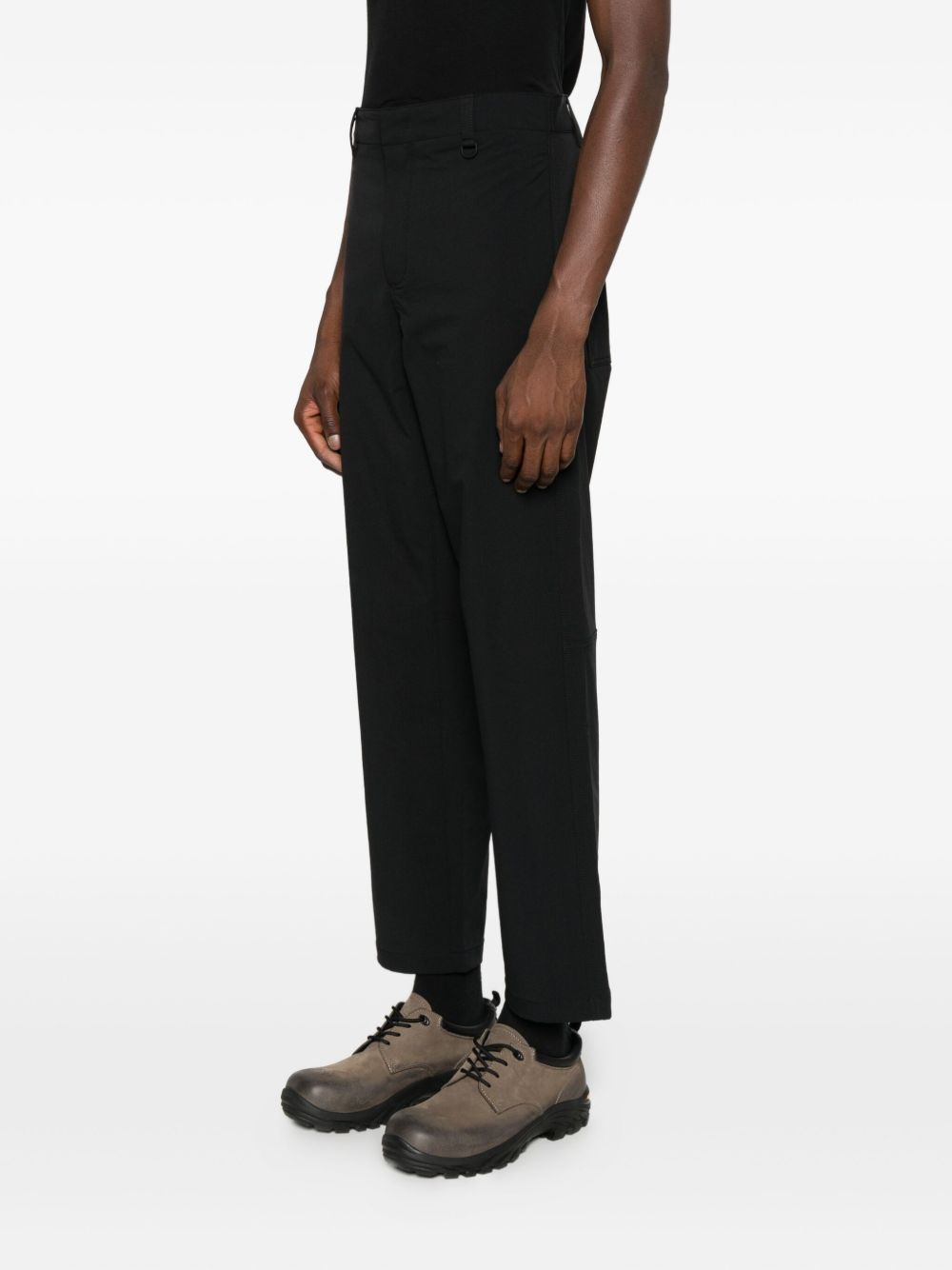 Pantaloni dritti in nero Laminar - uomo 