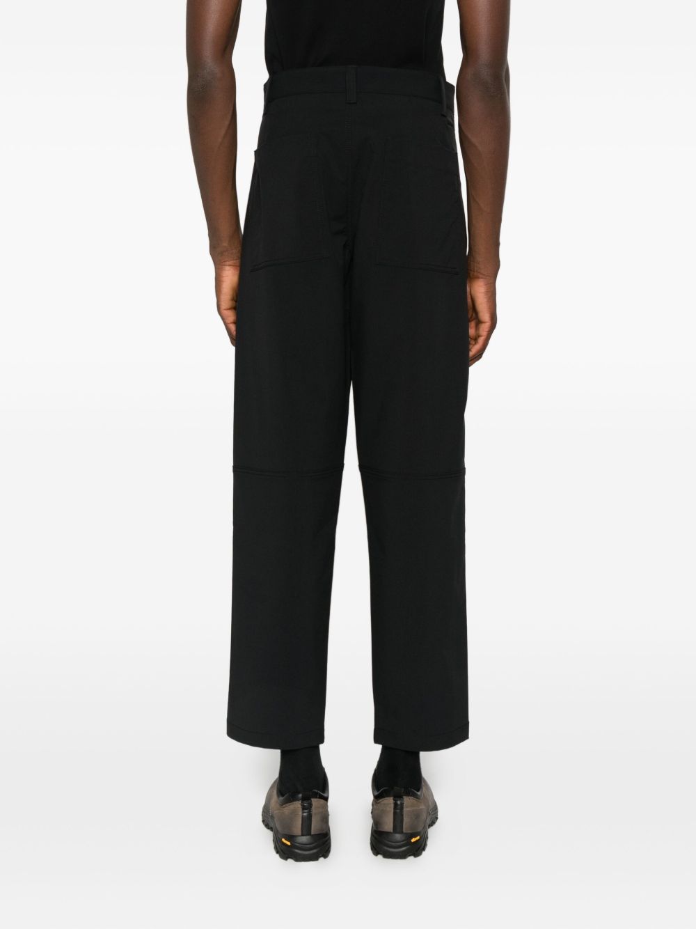 Pantaloni dritti in nero Laminar - uomo 