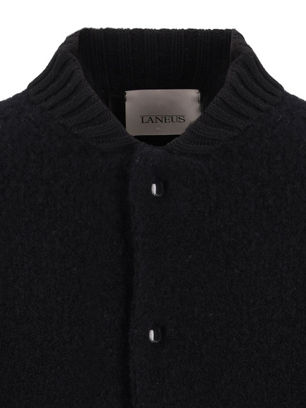 Bomber con bottoni in nero Laneus - uomo 
