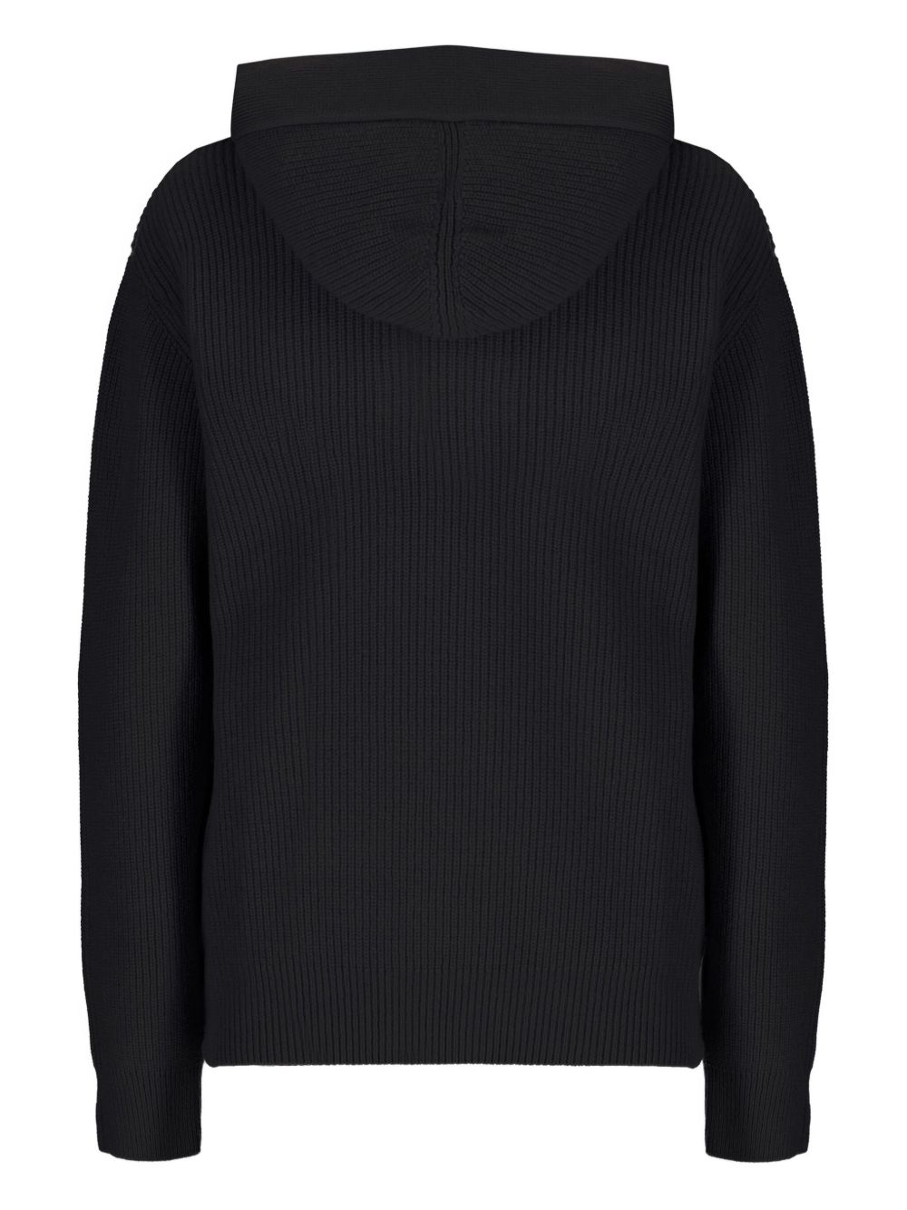Felpa in maglia con cappuccio  in nero Laneus - uomo 