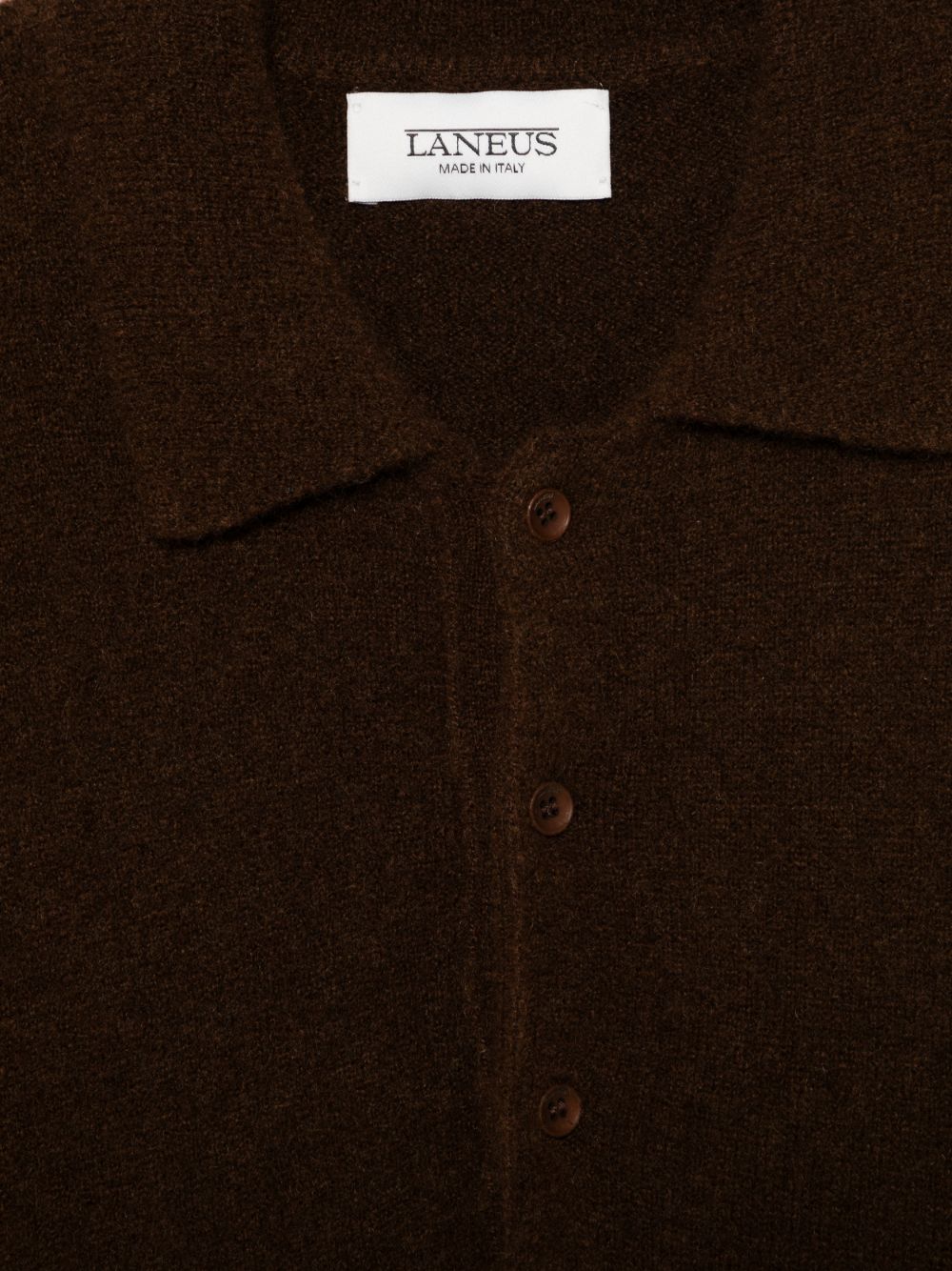 Polo in maglia in marrone Laneus - uomo 