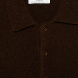 Polo in maglia in marrone Laneus - uomo 
