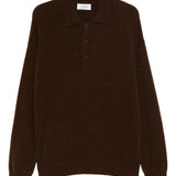 Polo in maglia in marrone Laneus - uomo 
