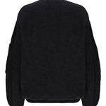 Bomber bouclé in nero Laneus - donna 