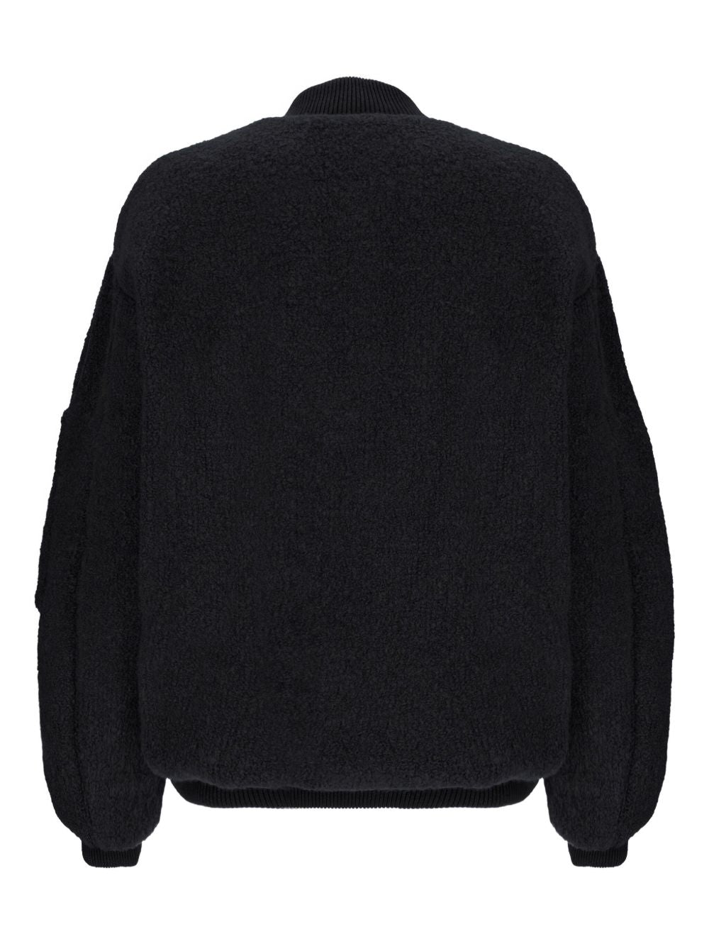 Bomber bouclé in nero Laneus - donna 