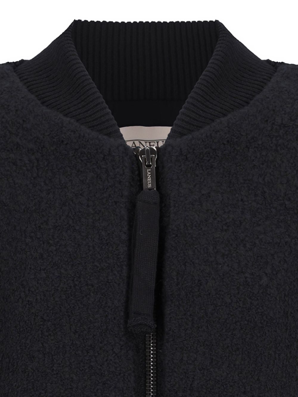 Bomber bouclé in nero Laneus - donna 